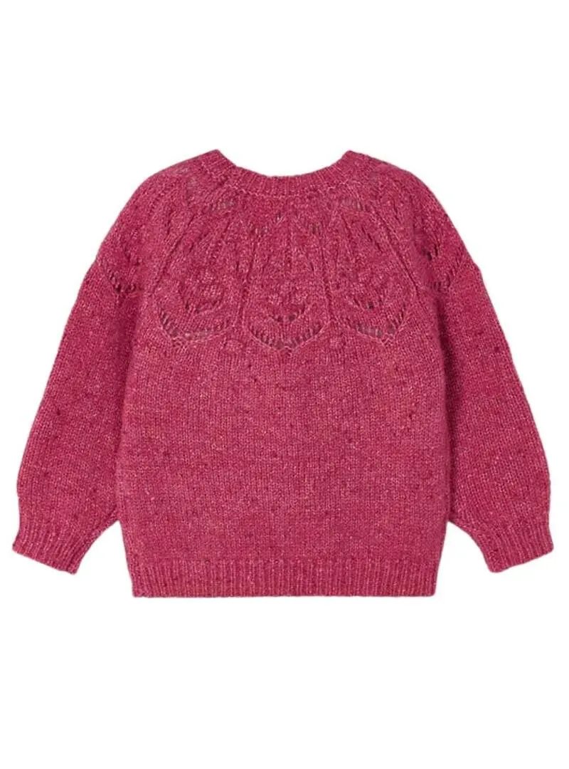 Pullover Mayoral Struttura Rosa per Bambina