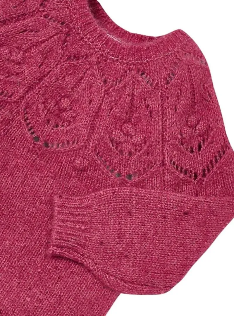 Pullover Mayoral Struttura Rosa per Bambina