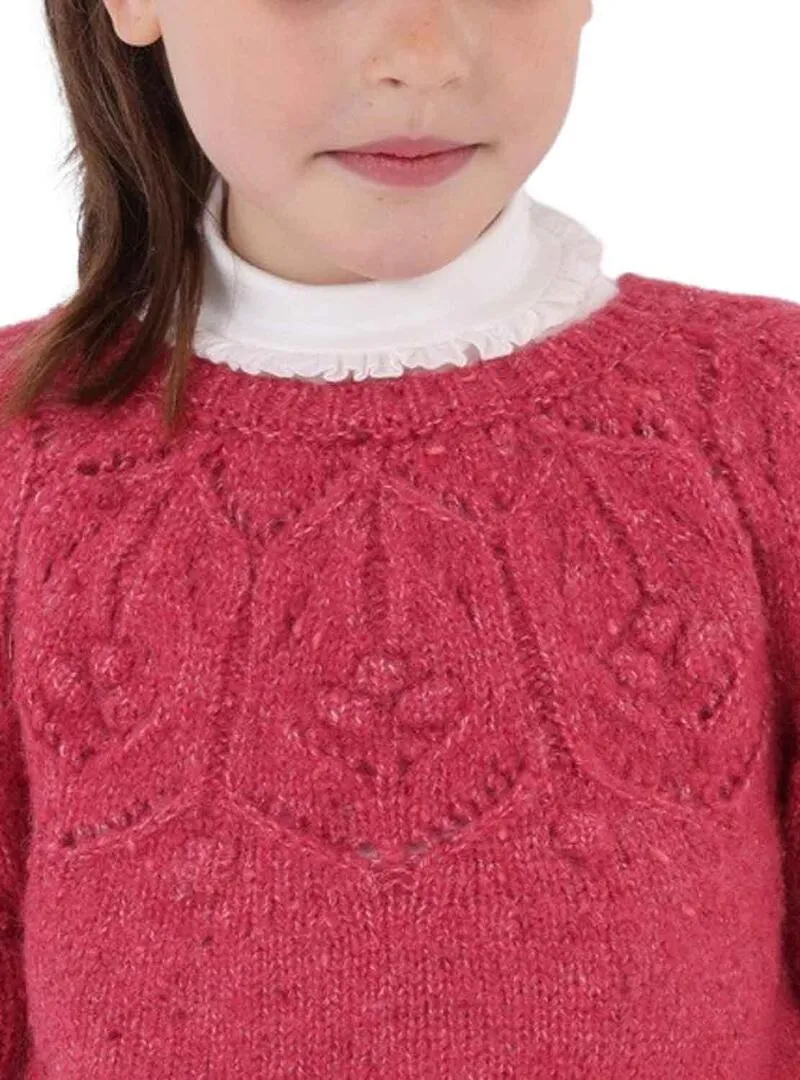 Pullover Mayoral Struttura Rosa per Bambina