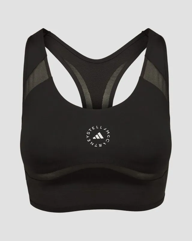Reggiseno sportivo nero da donna Stella McCartney Asmc Tpr Pi Bra