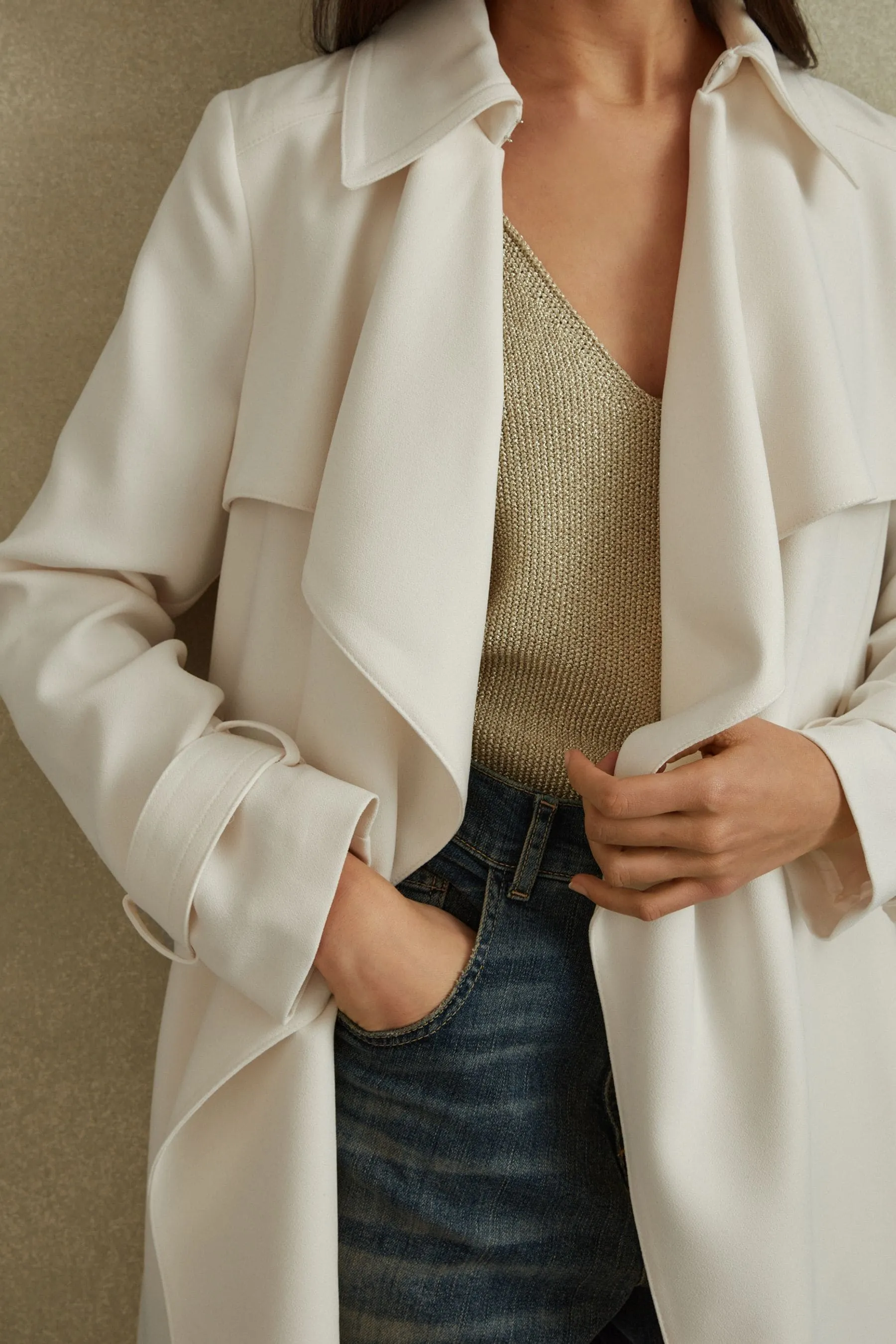 Reiss - Etta - Trench Con cintura doppiopetto    