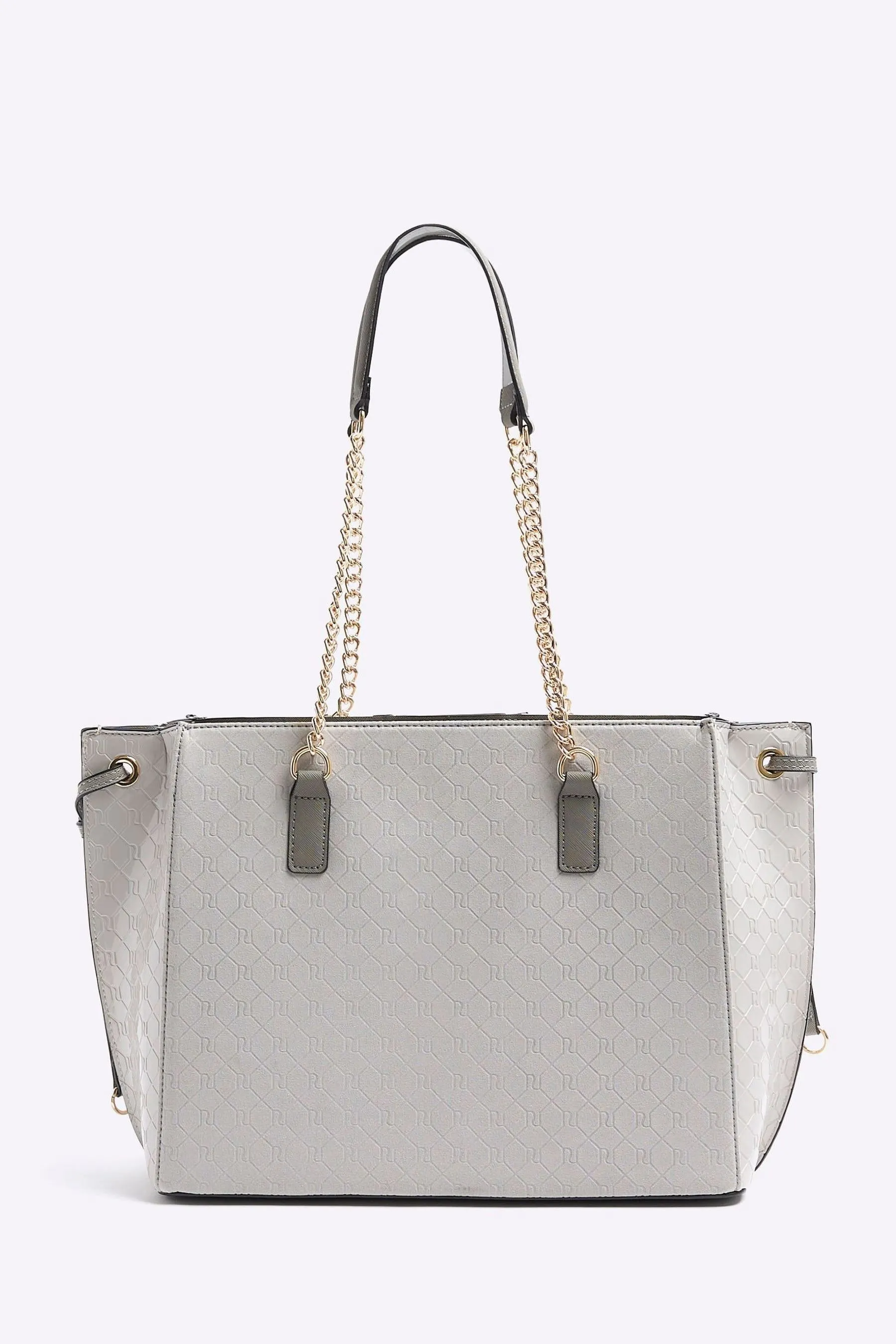 River Island - Borsa shopping con pannelli diplomatici