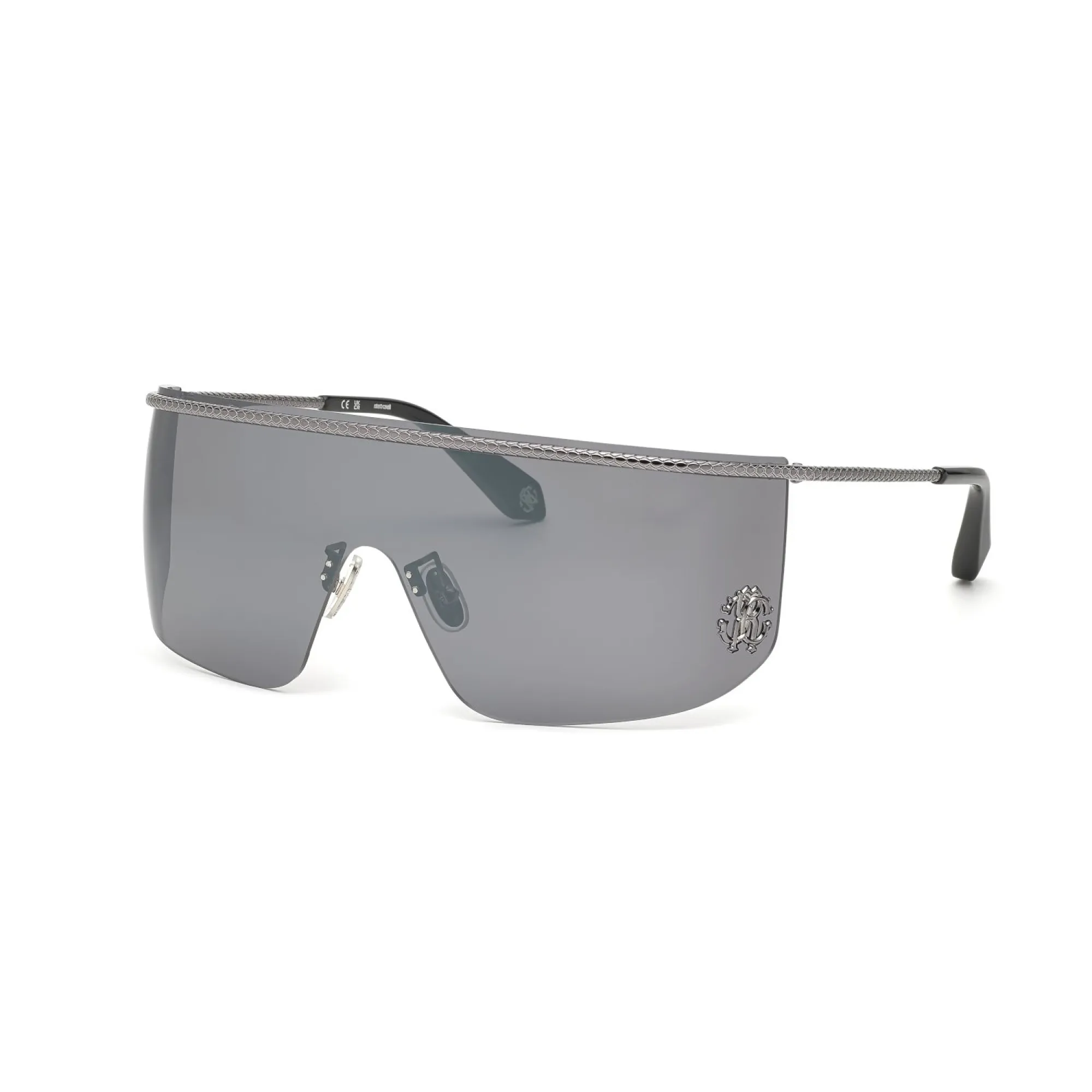   Roberto Cavalli SRC012M - 530X Nero Totale Lucido | Occhiale Da Sole Unisex 