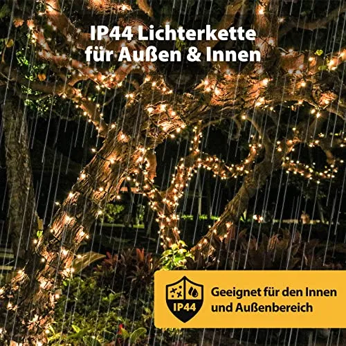 Salcar Led Stringa 25.7m 360 Leds, Led Catena di Luci con 8 Modi IP44 Impermeabile Interni ed Esterni, Led Catena Luminosa Natal