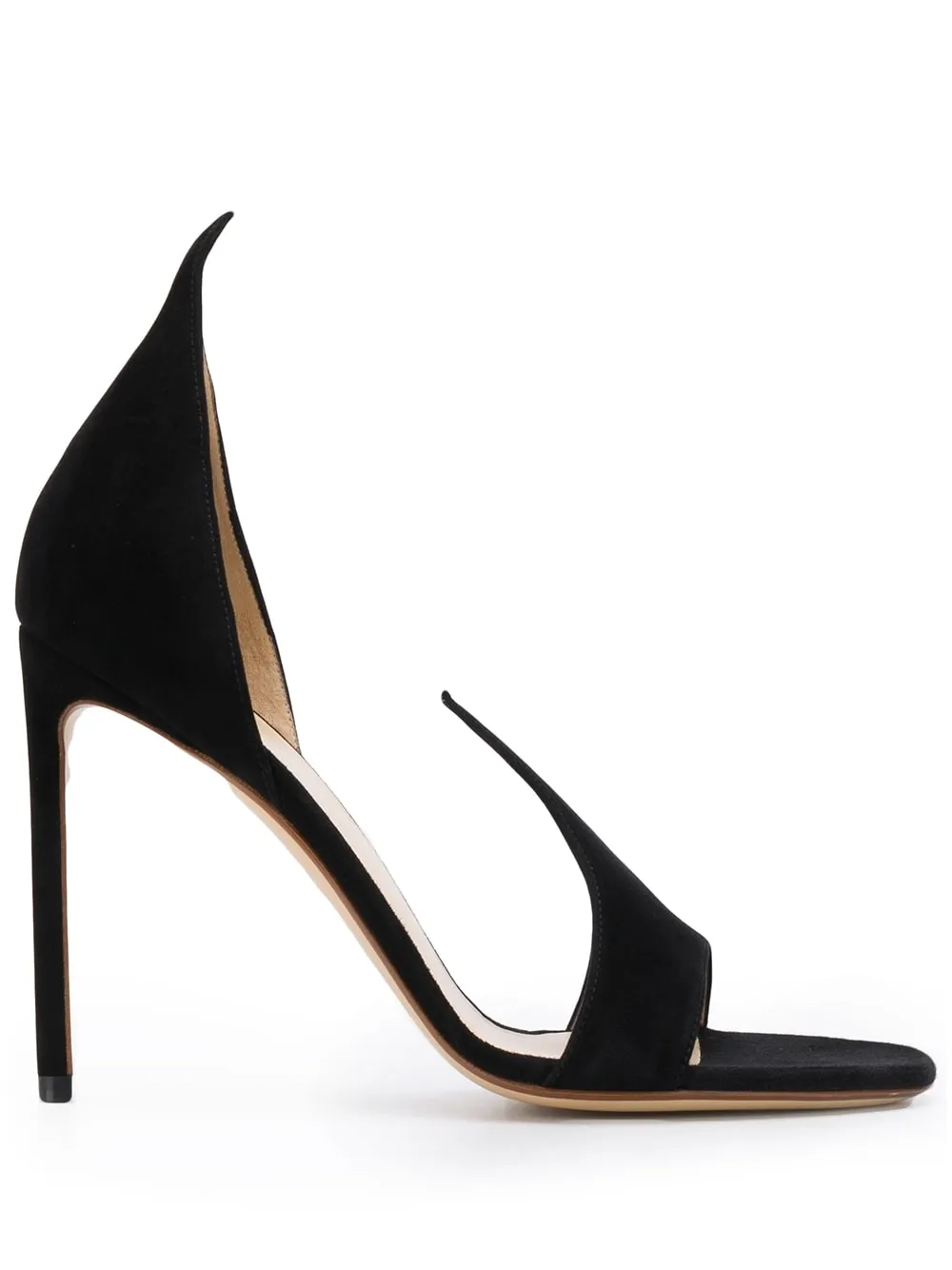 Sandali con tacco a stiletto in nero - donna