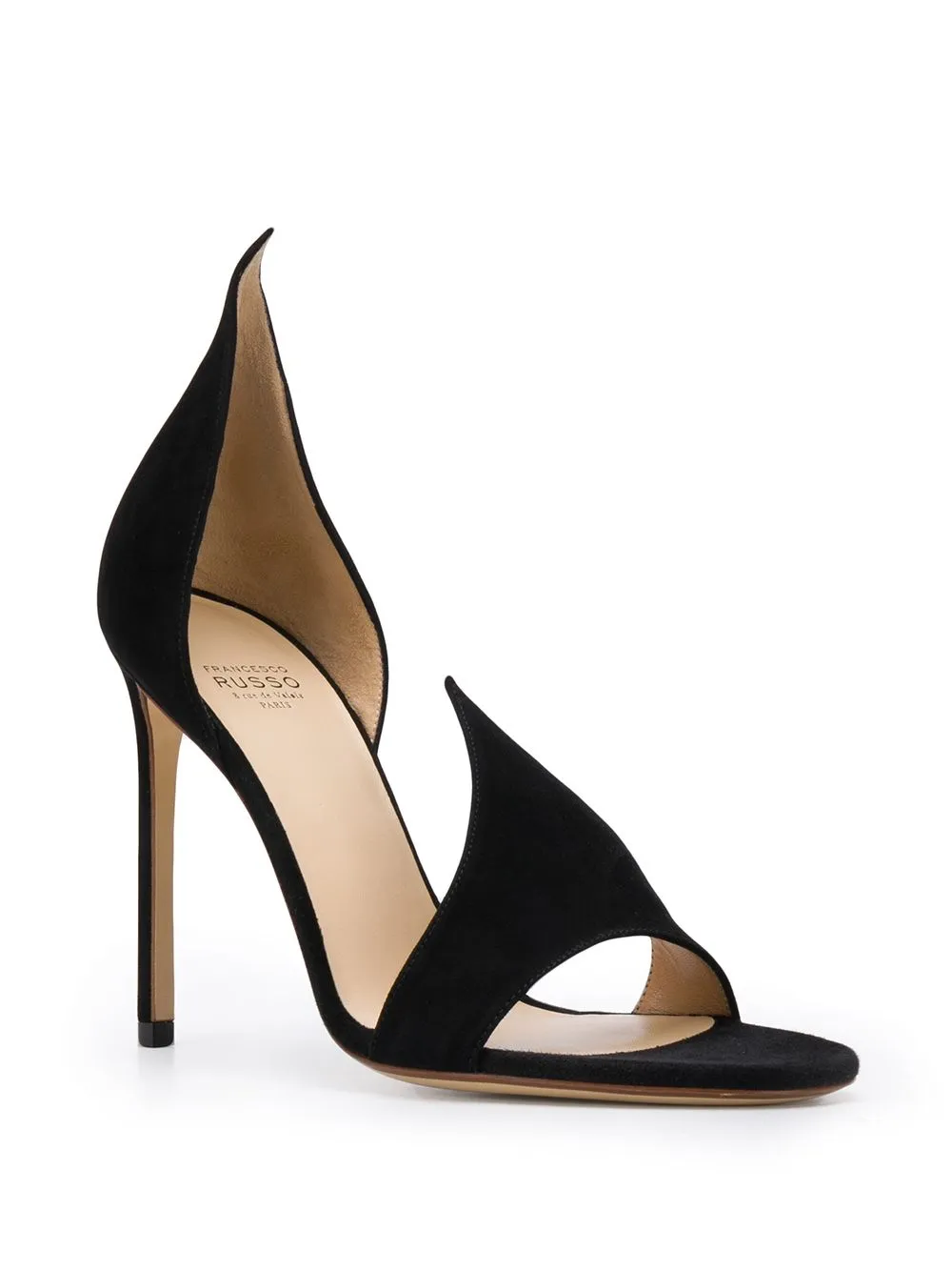 Sandali con tacco a stiletto in nero - donna