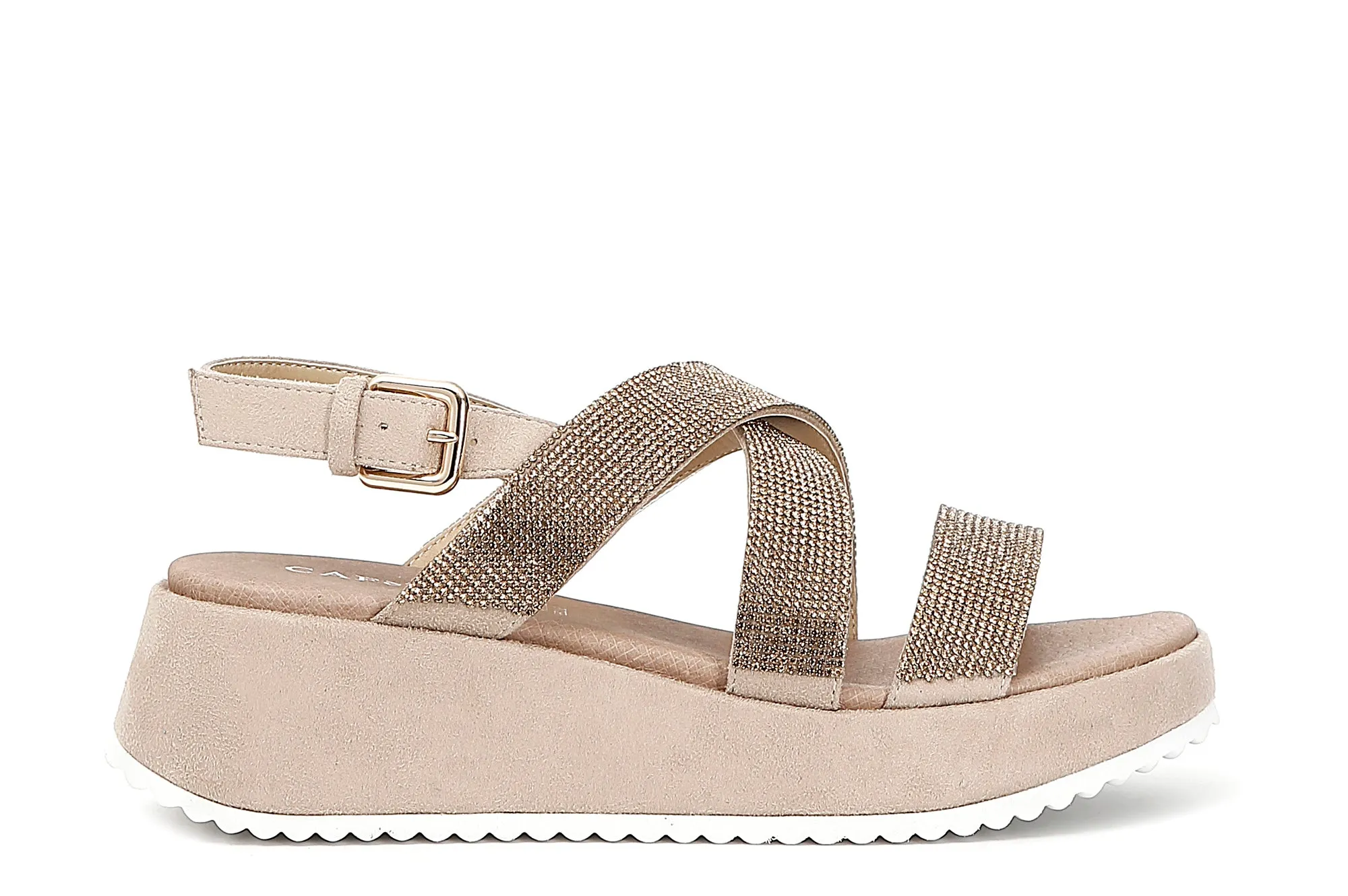 Sandali con zeppa Donna colore Beige