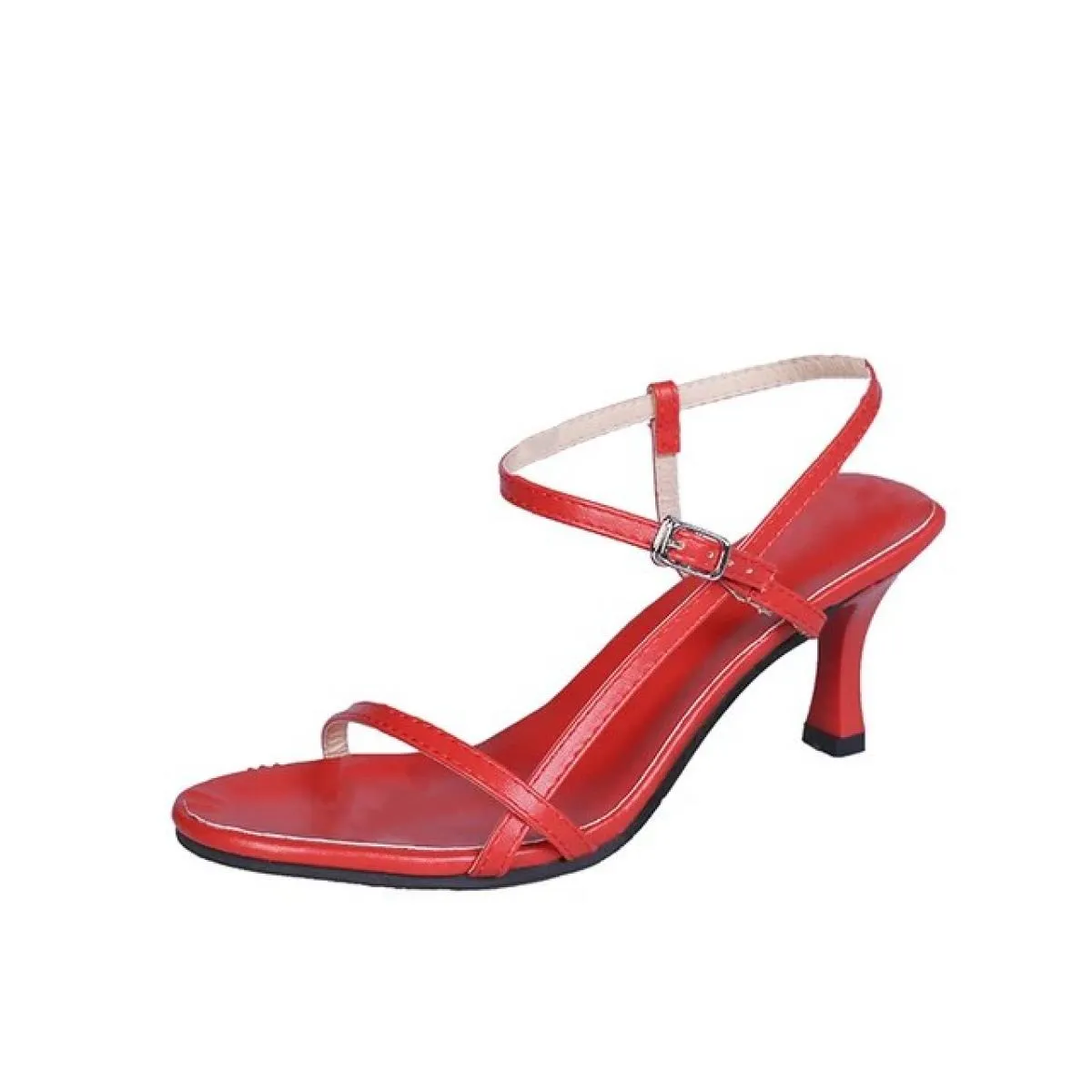 Sandali da donna Scarpe estive Tacchi alti Fasciatura con cinturino con fibbia Décolleté da donna Moda a spillo
