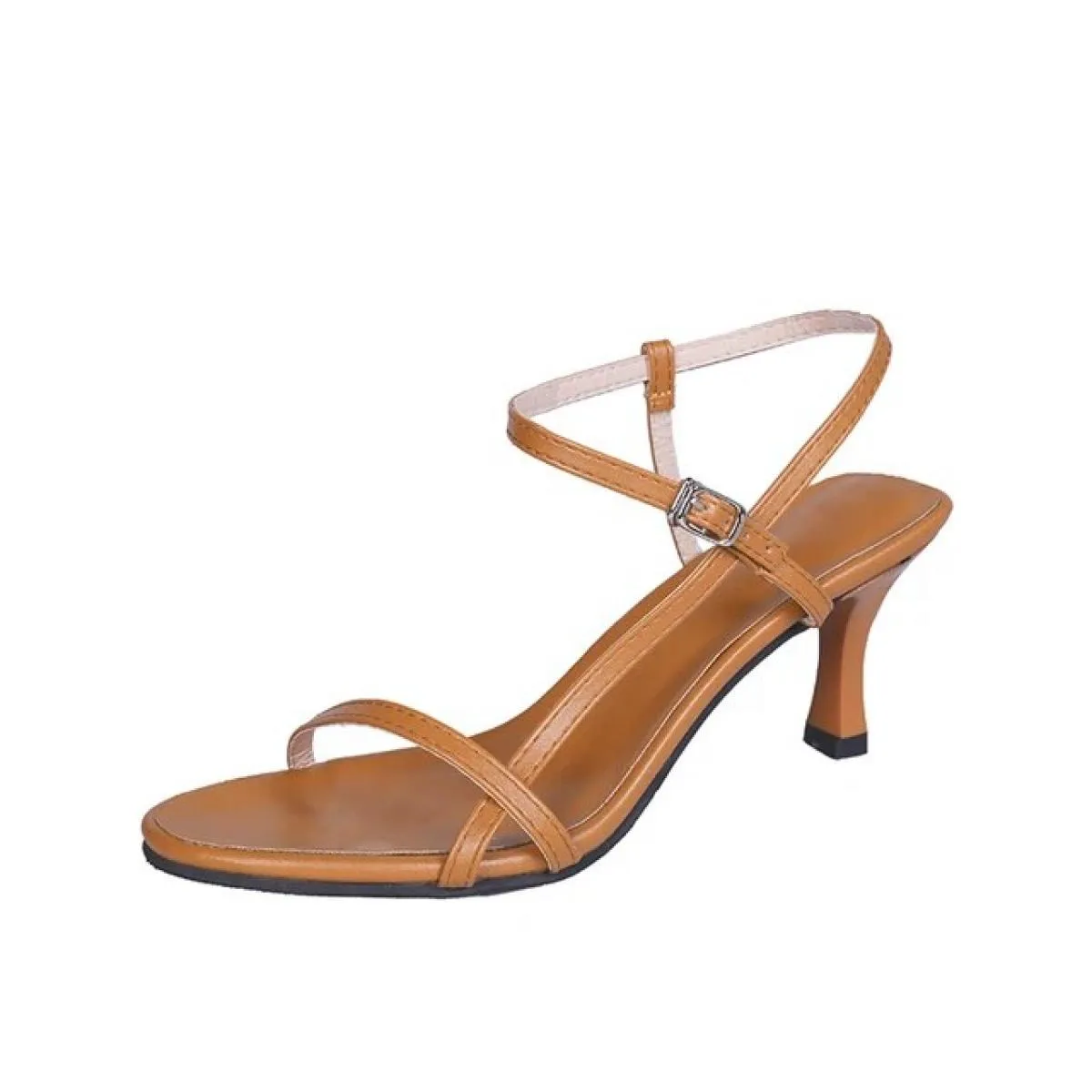 Sandali da donna Scarpe estive Tacchi alti Fasciatura con cinturino con fibbia Décolleté da donna Moda a spillo
