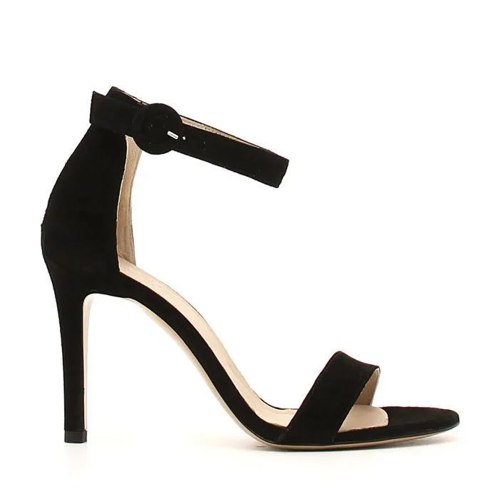 SANDALO DONNA NERO TACCO A SPILLO 1318-B NERO