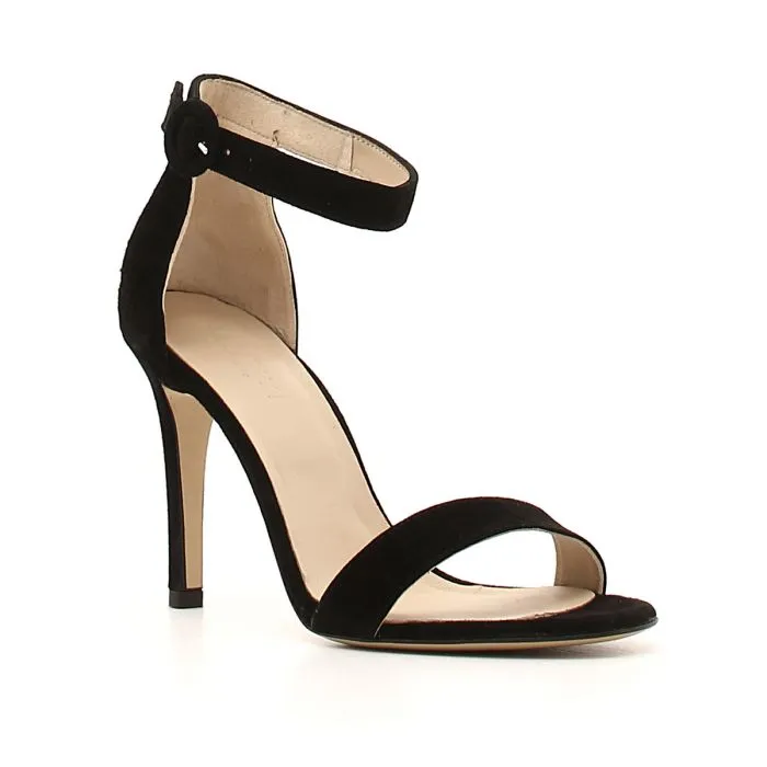SANDALO DONNA NERO TACCO A SPILLO 1318-B NERO