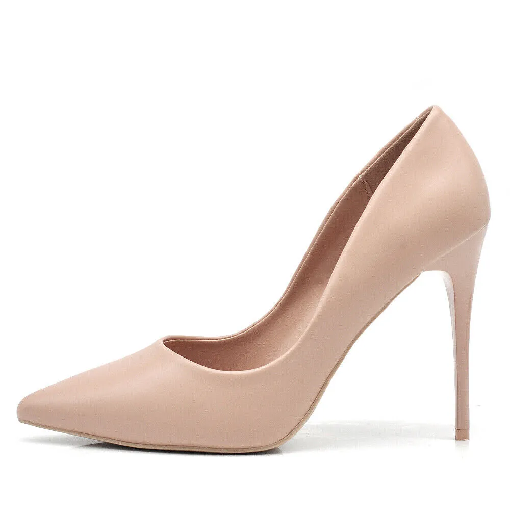 Scarpe Da Donna Décolleté Cerimonia Sposa Tacco Spillo 10.5cm 8378 nero bianco