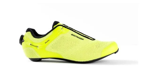 Scarpe da strada radioattive gialle Bontrager Ballista in maglia