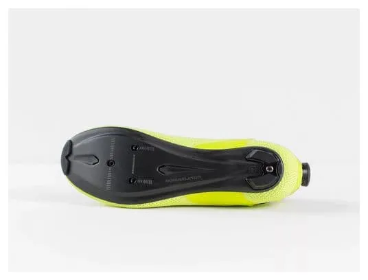 Scarpe da strada radioattive gialle Bontrager Ballista in maglia