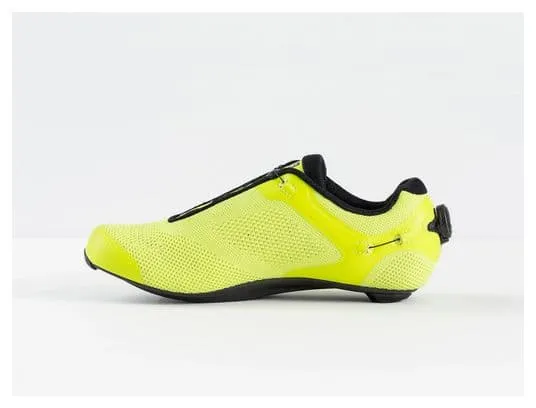Scarpe da strada radioattive gialle Bontrager Ballista in maglia