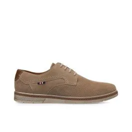 Scarpe marroni allacciate in pelle