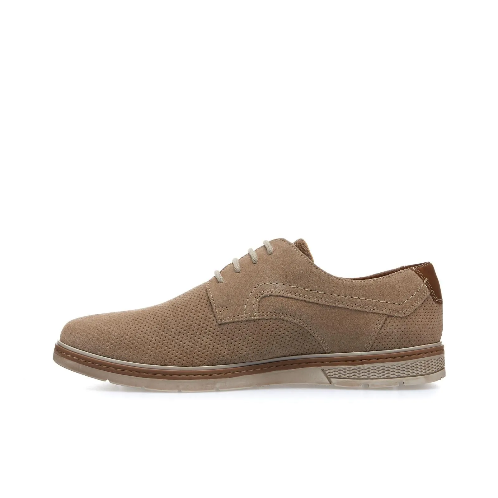 Scarpe marroni allacciate in pelle