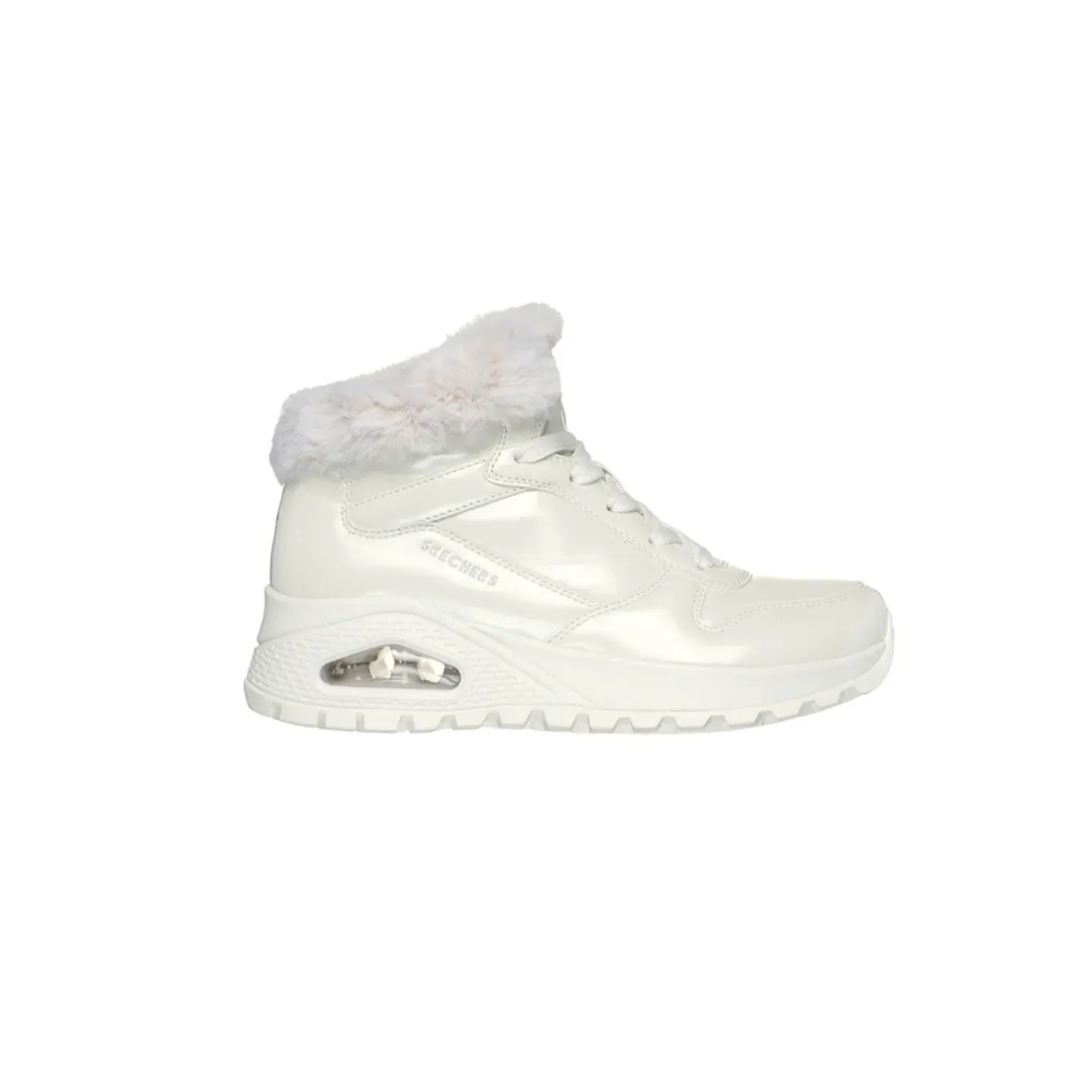Scarponcini Skechers 168126 Uno Rugged Donna Bianco