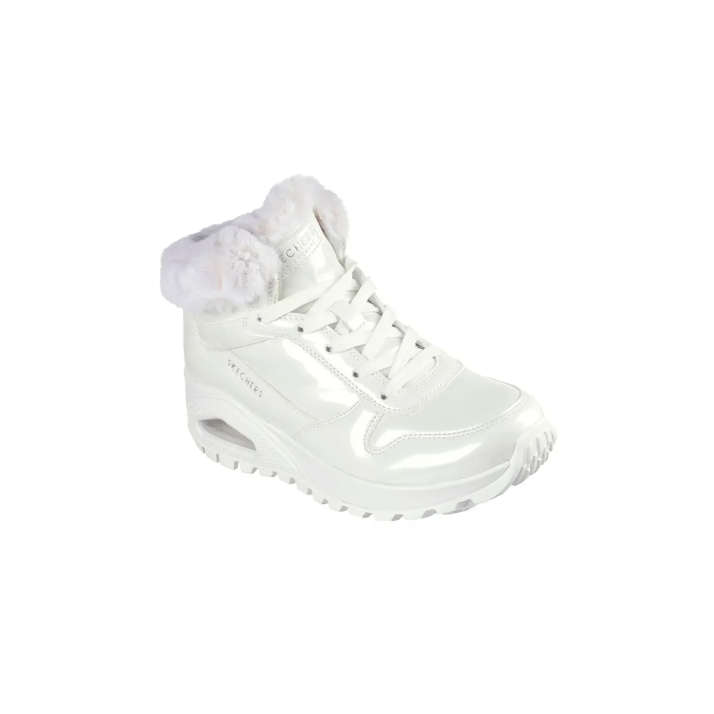 Scarponcini Skechers 168126 Uno Rugged Donna Bianco