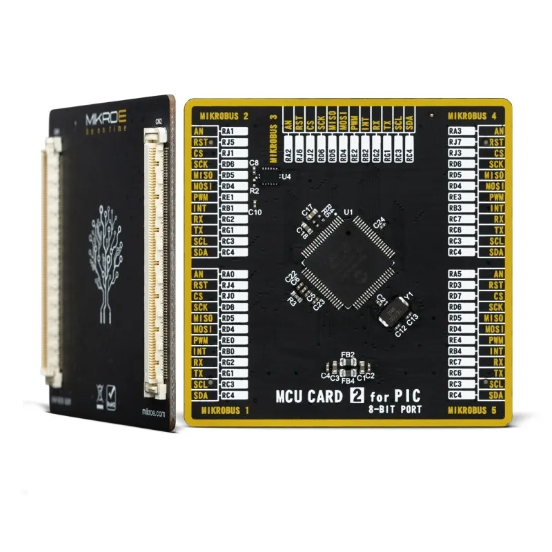 Scheda di sviluppo MCU CARD 2 For PIC PIC18F87K22 Brand-Rex, CPU PIC