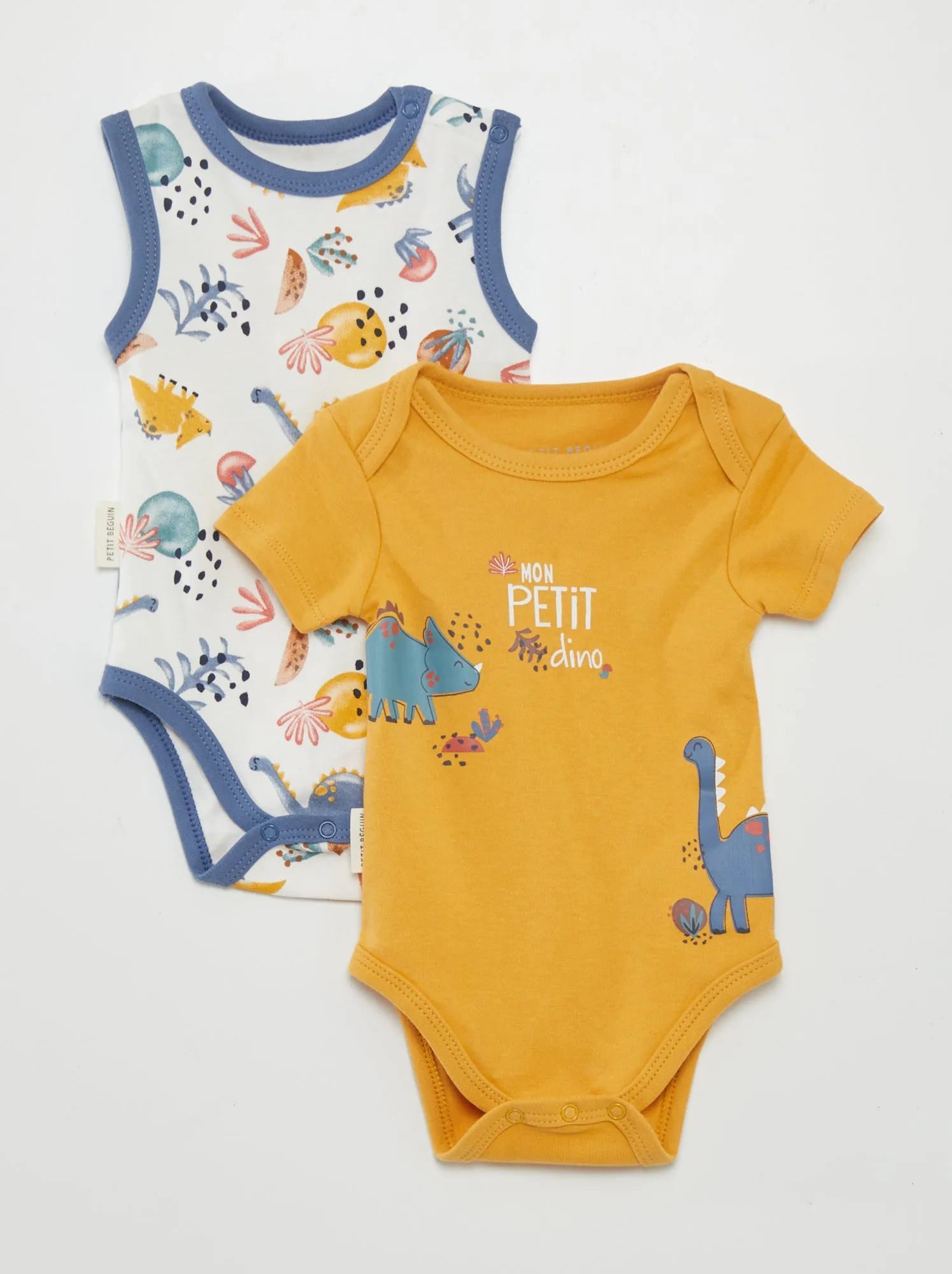 Set di 2 body 'Petit Beguin' - GIALLO