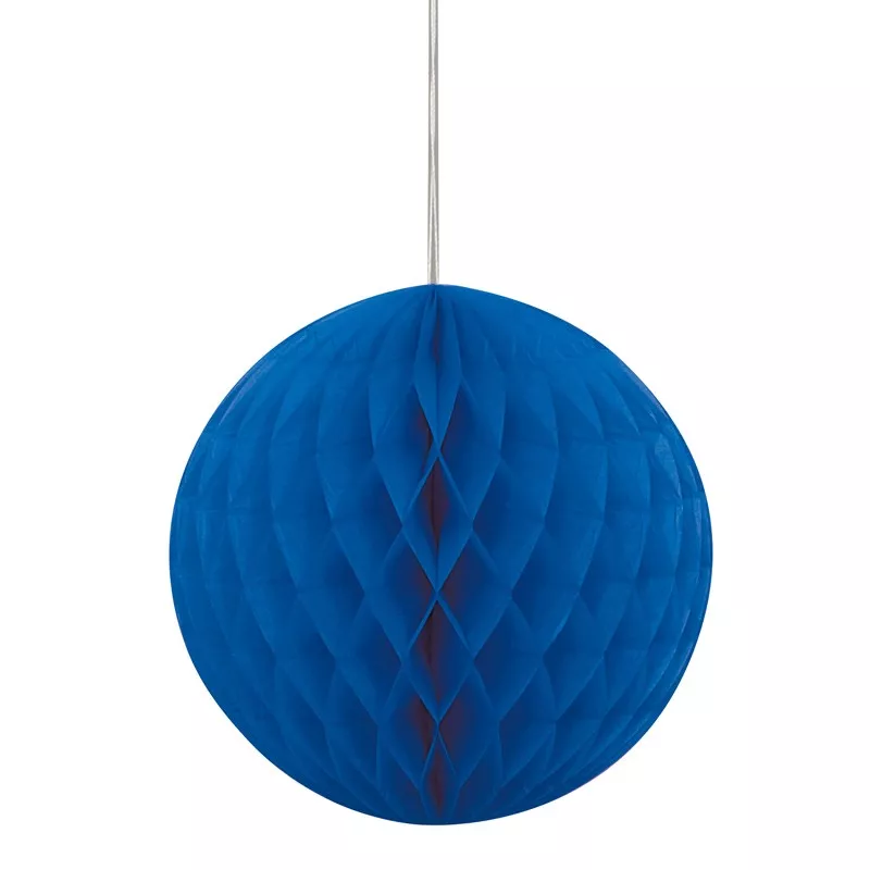 Sfera a nido d'ape blu oceano 20 cm