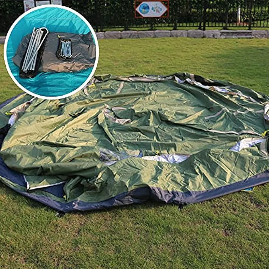 Sgdodky 5-8 Persone 4M Tenda Yurta Impermeabile, Tenda da Campeggio Piramide Tenda Rotonda Campana di Tela 210D Oxford India Ten