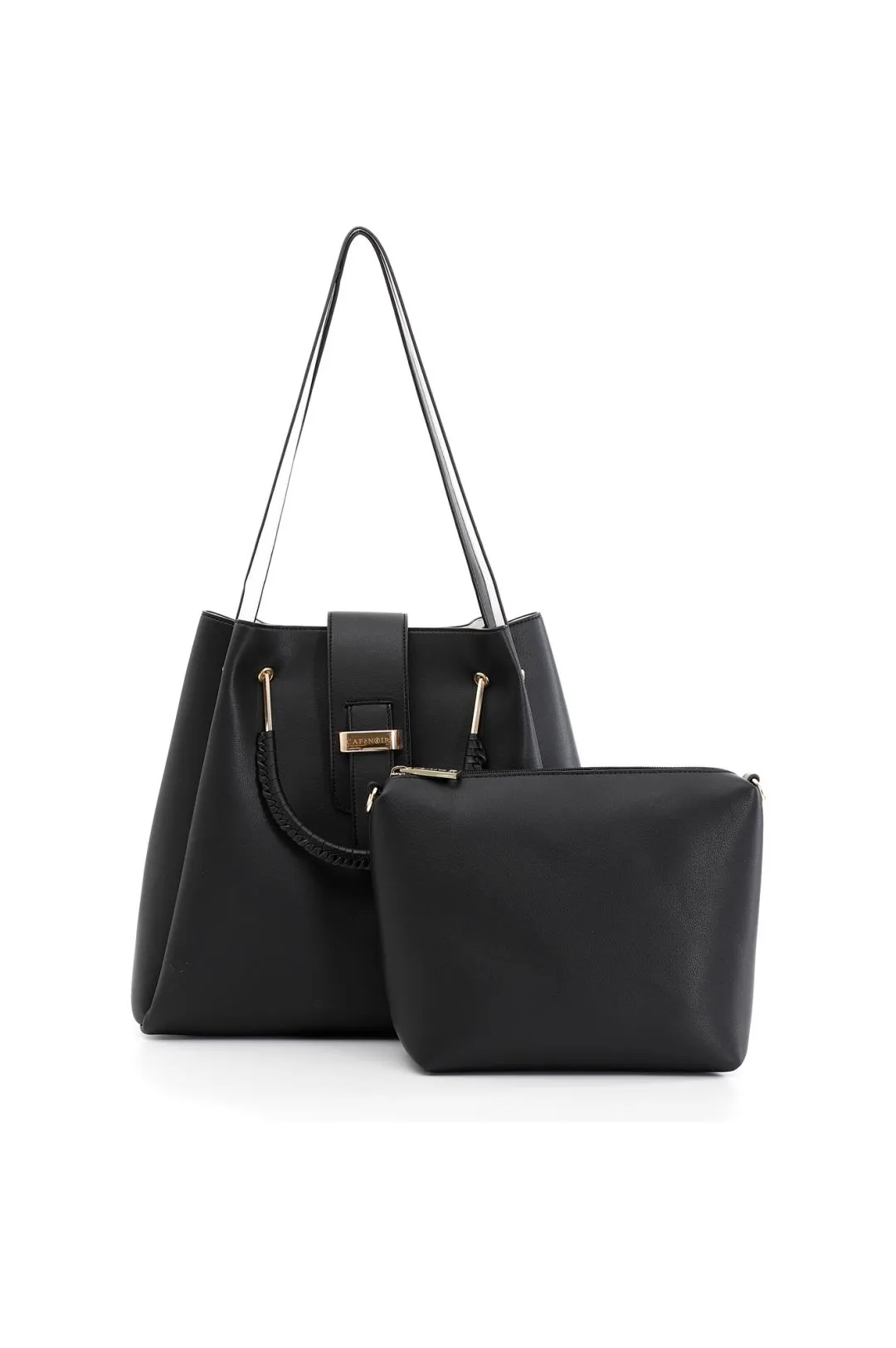Shopping bag con manico di metallo rivestito