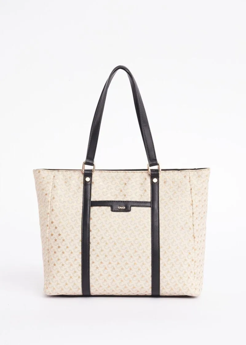 Shopping bag con stampa lettering