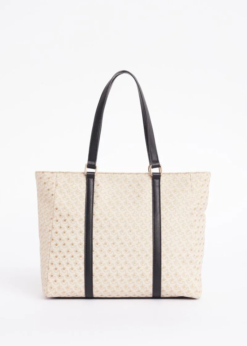 Shopping bag con stampa lettering