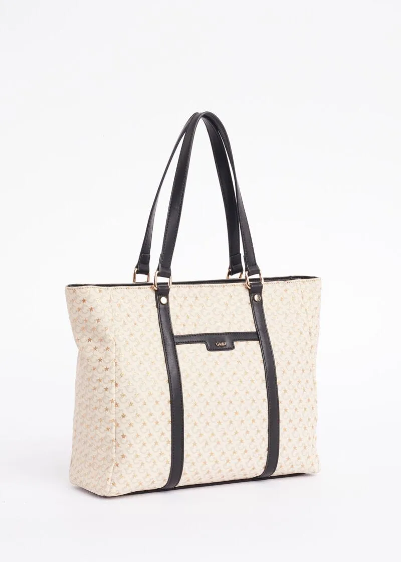 Shopping bag con stampa lettering