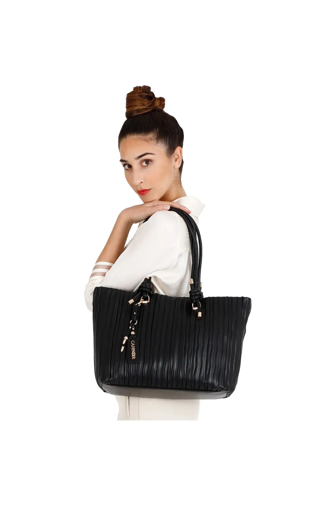 shopping con plissettatura ondulata
