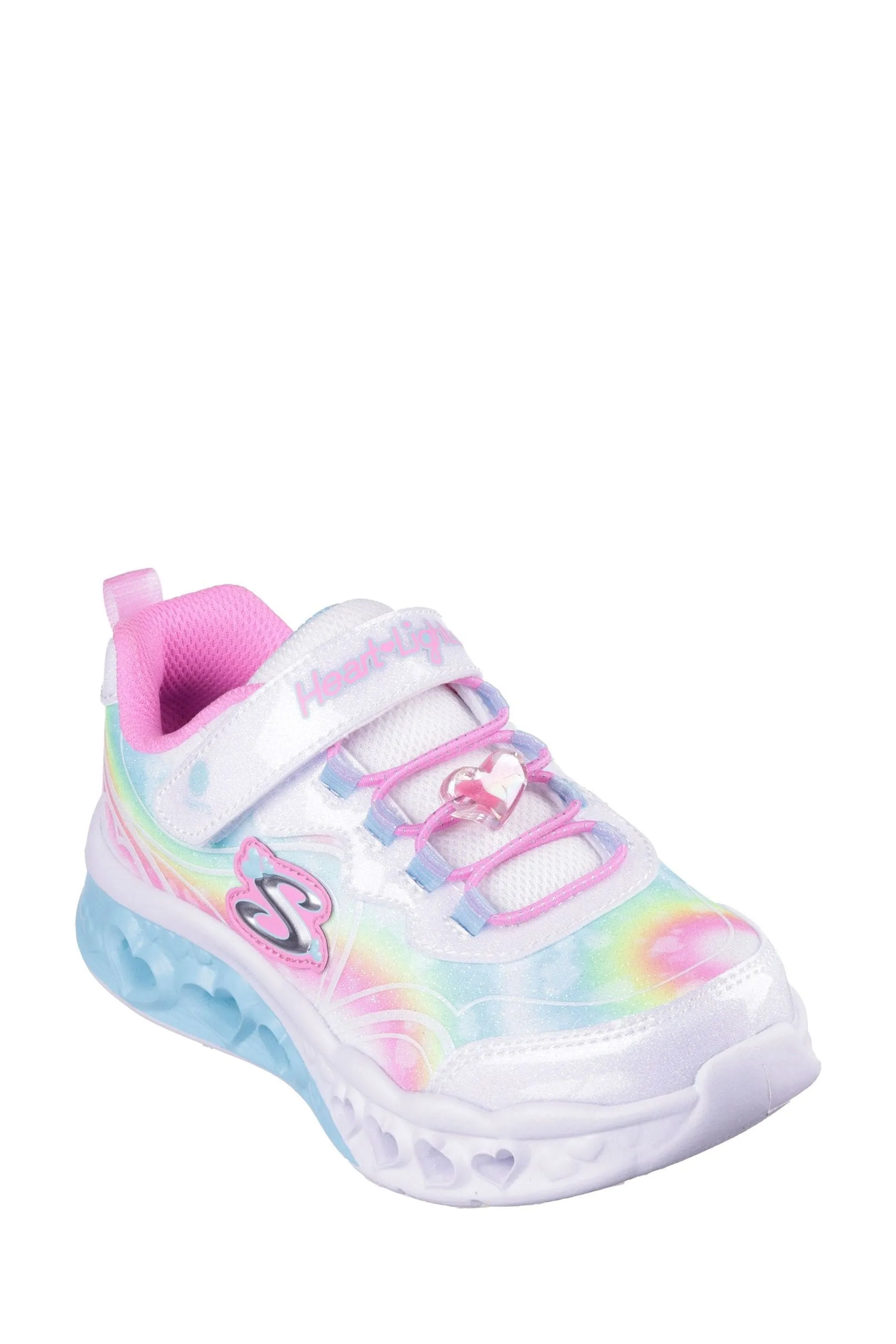 Skechers - Groovy - Scarpe a vortici con luci a cuore fluo