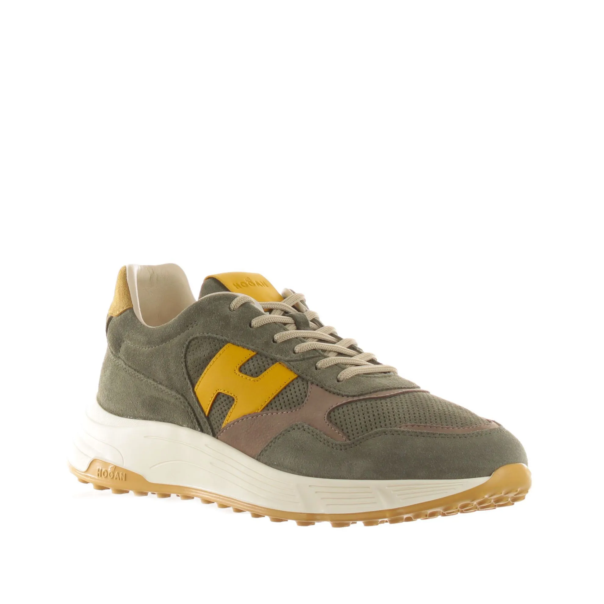 Sneaker hyperlight in camoscio