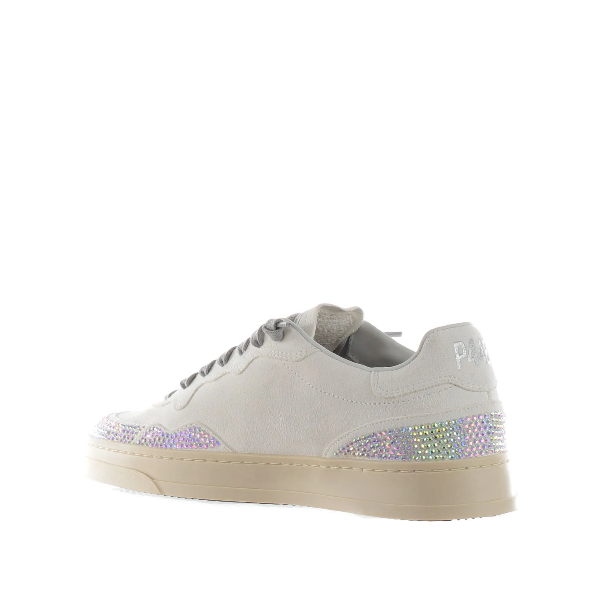 Sneaker in camoscio con strass