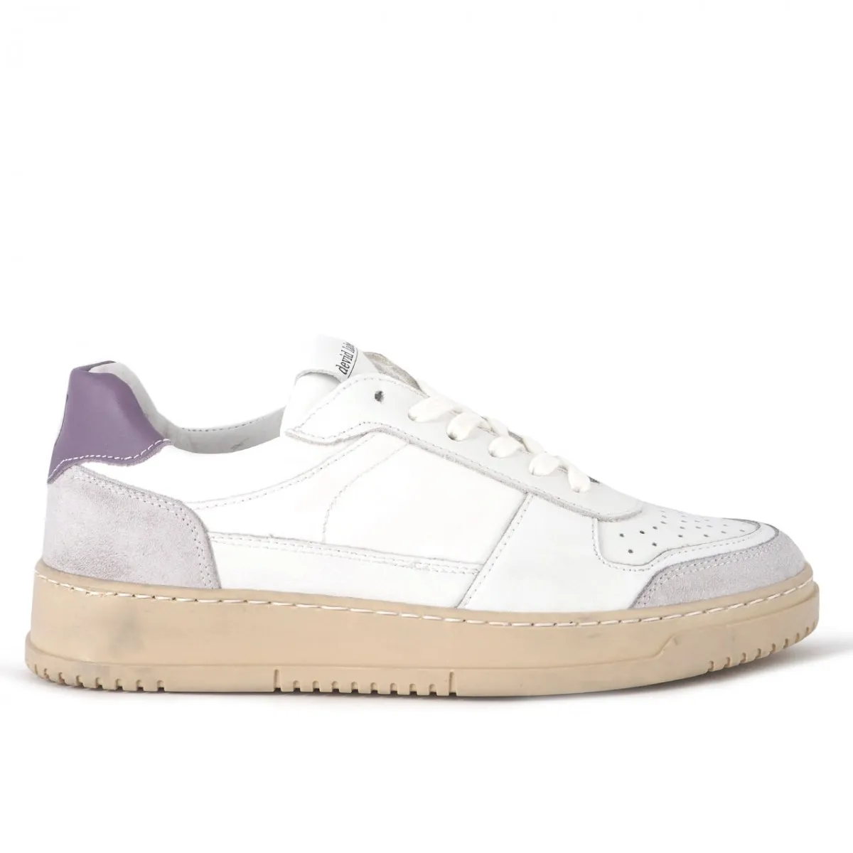 Sneaker In Nappa E Camoscio