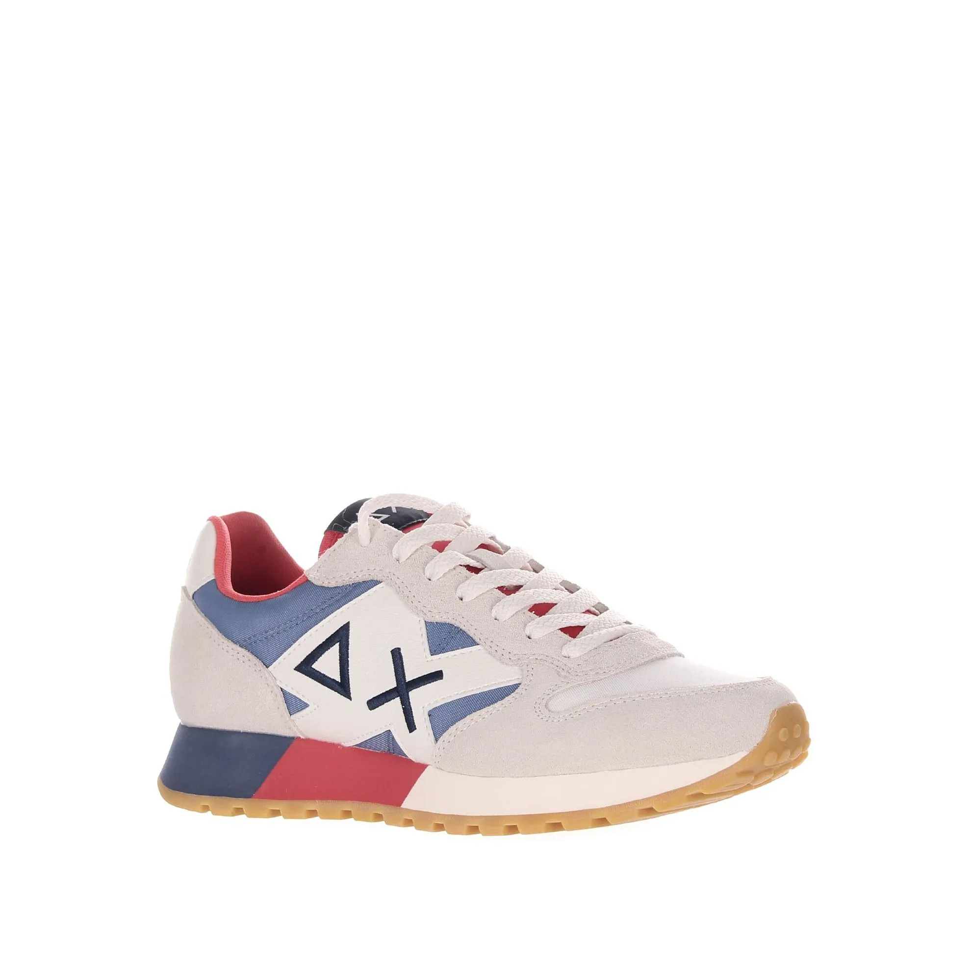 Sneaker jaki bicolor in camoscio e nylon