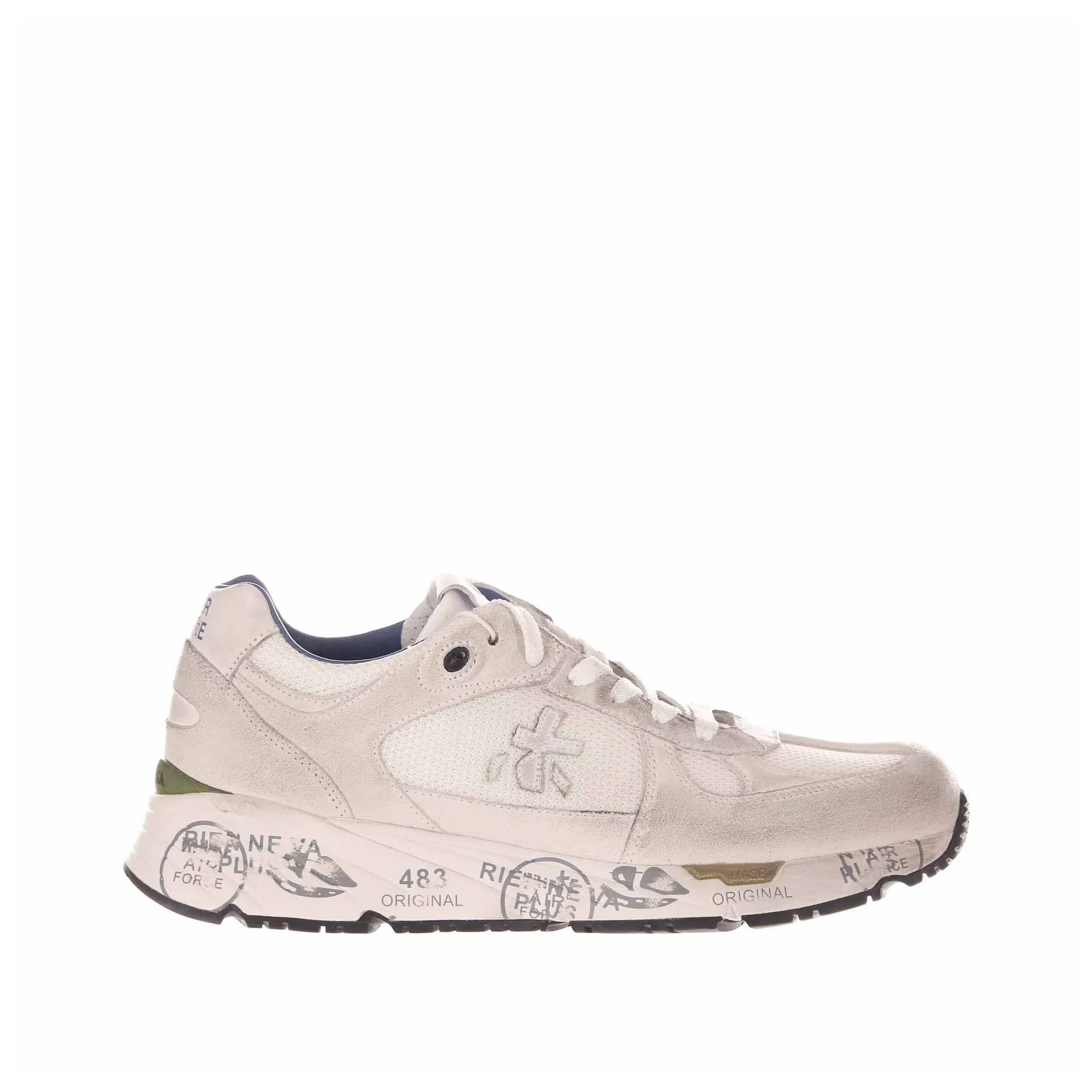 Sneakers in camoscio e nylon
