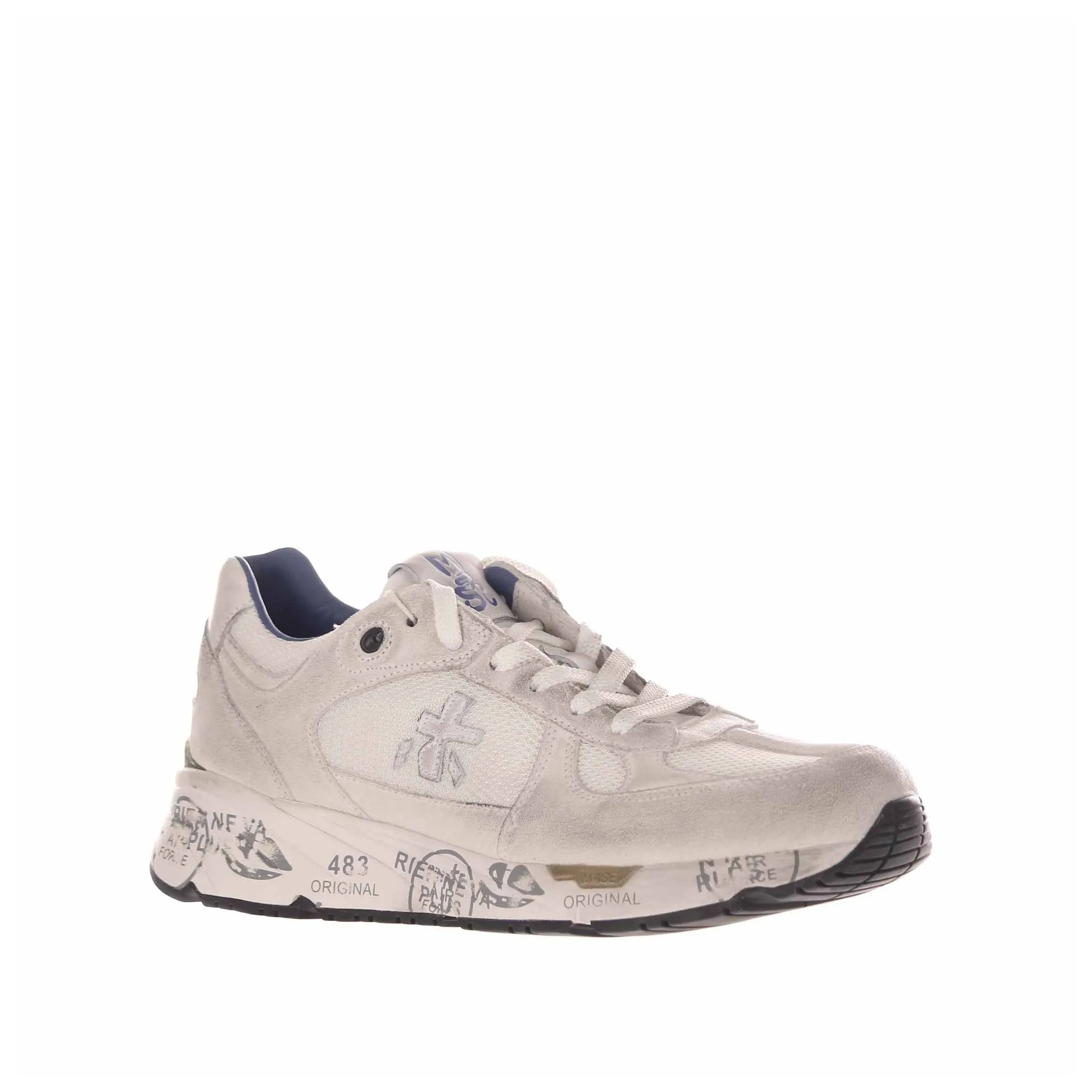 Sneakers in camoscio e nylon