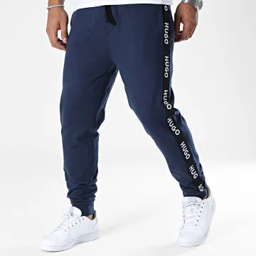 Sporty Logo 50496995 Pantaloni da jogging a bande blu navy