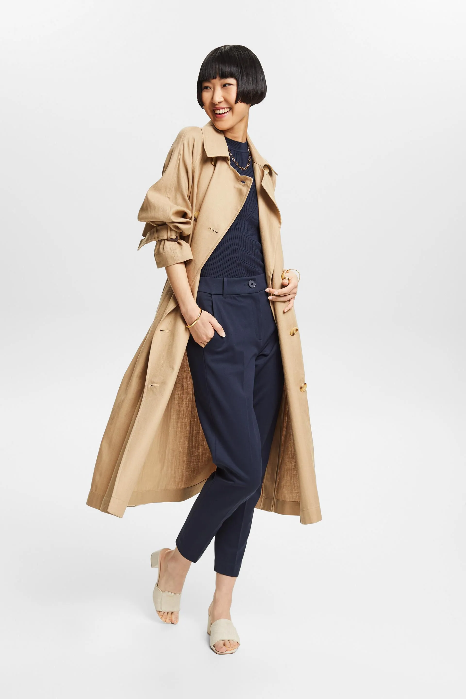 SPORTY PUNTO Mix & Match pantaloni con gamba che si restringe