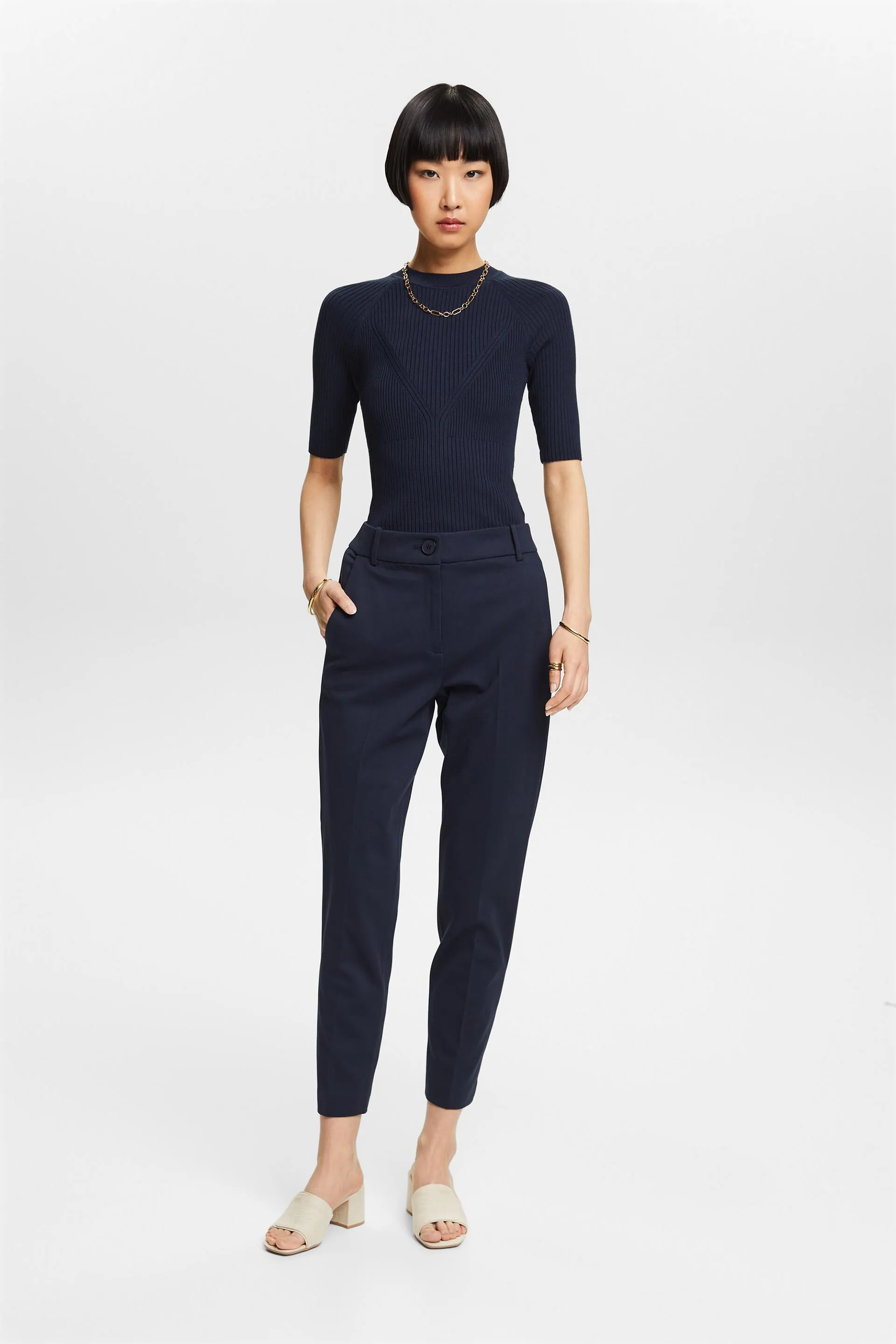 SPORTY PUNTO Mix & Match pantaloni con gamba che si restringe