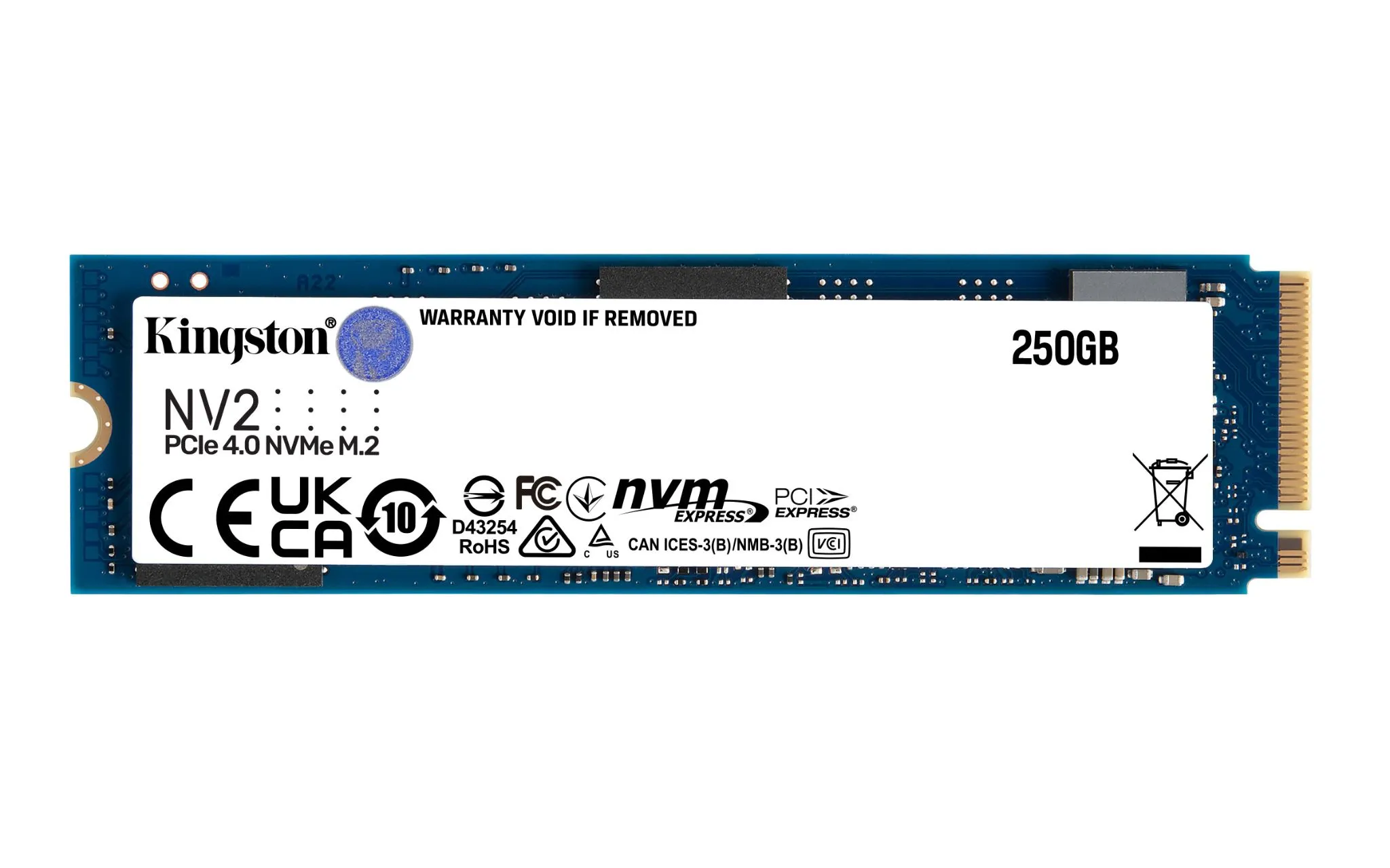 SSD Kingston Interno 250 GB NVMe PCIe Gen 4 x 4
