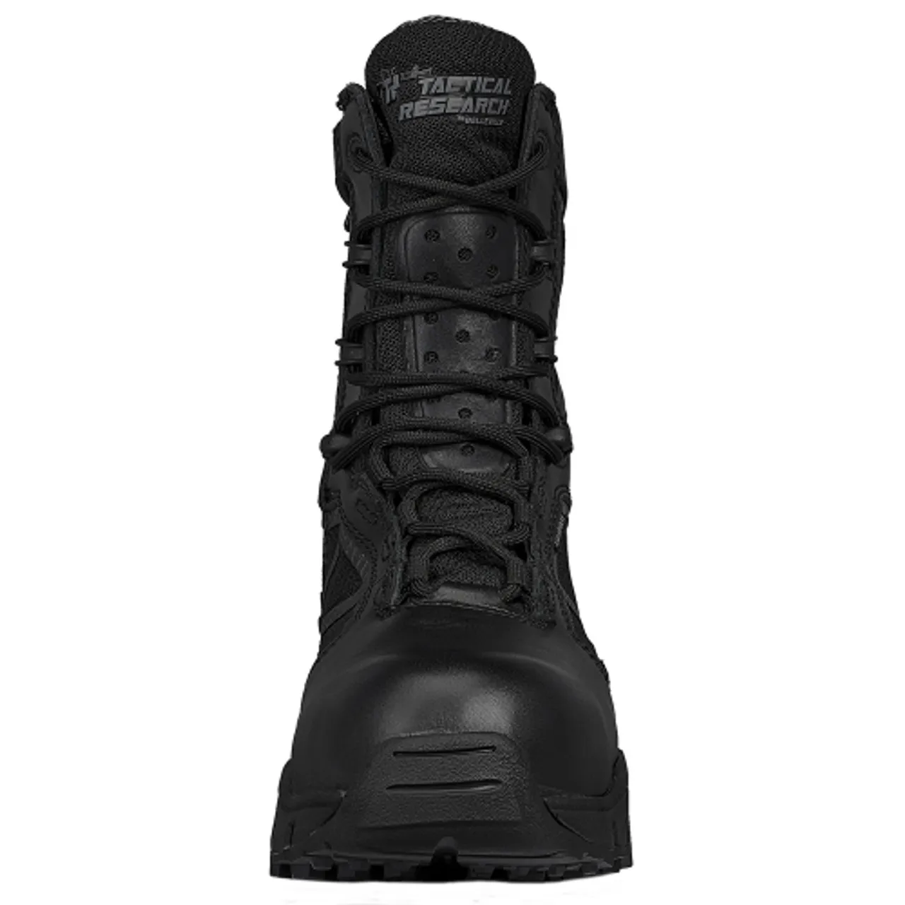 Stivale Belleville tr cromato impermeabile con zip laterale punta composita nero
