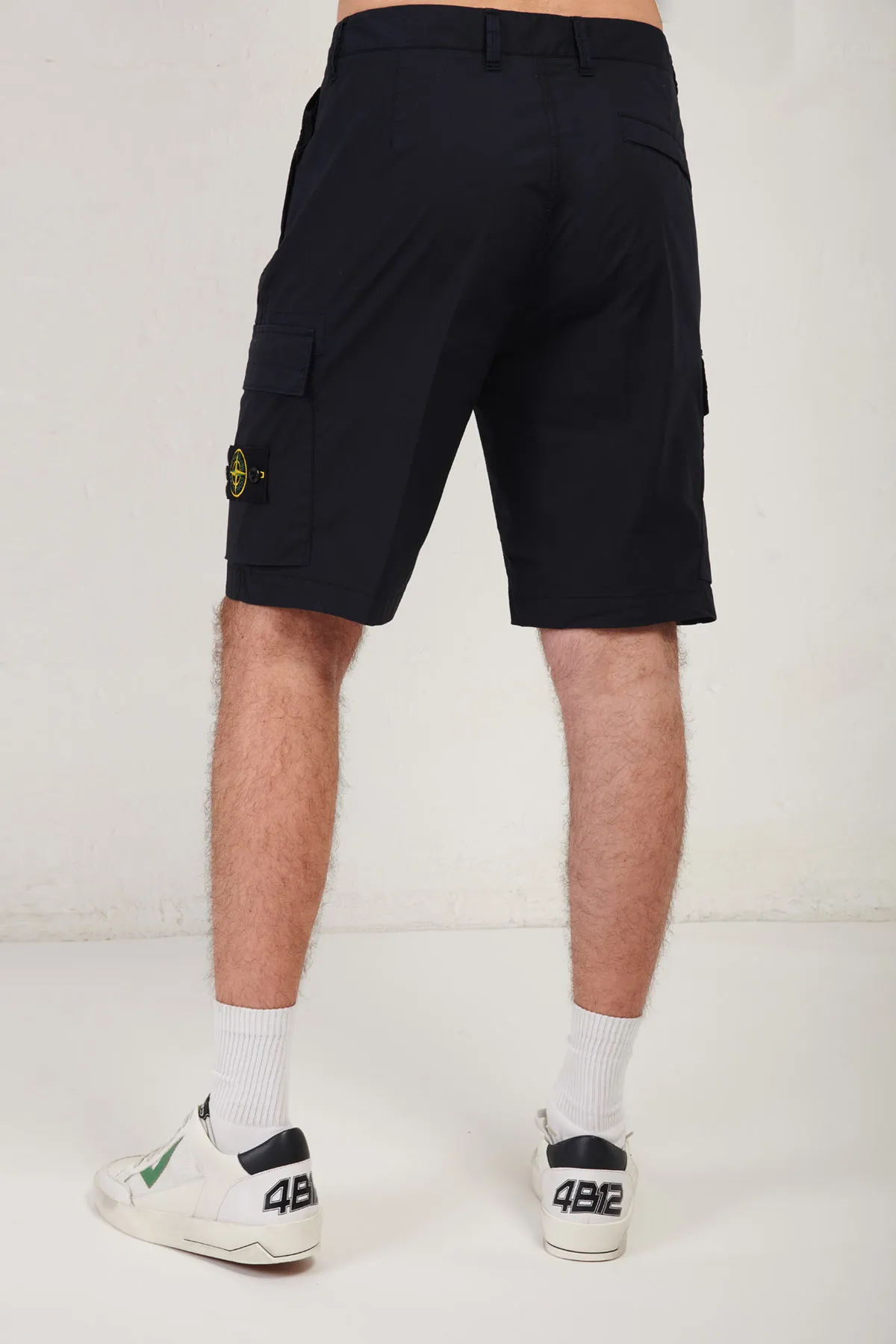 STONE ISLAND bermuda cargo in cotone tela “paracadute”