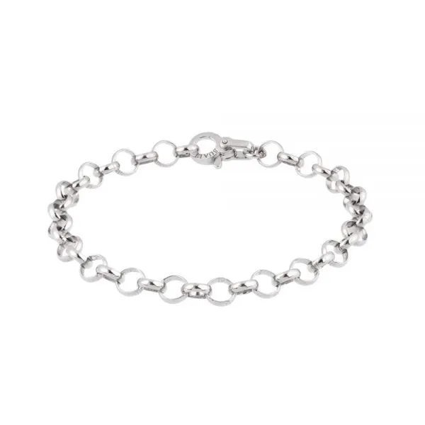 SUALI Bracciale Unisex Componibile Maglia Rolò in Argento 925