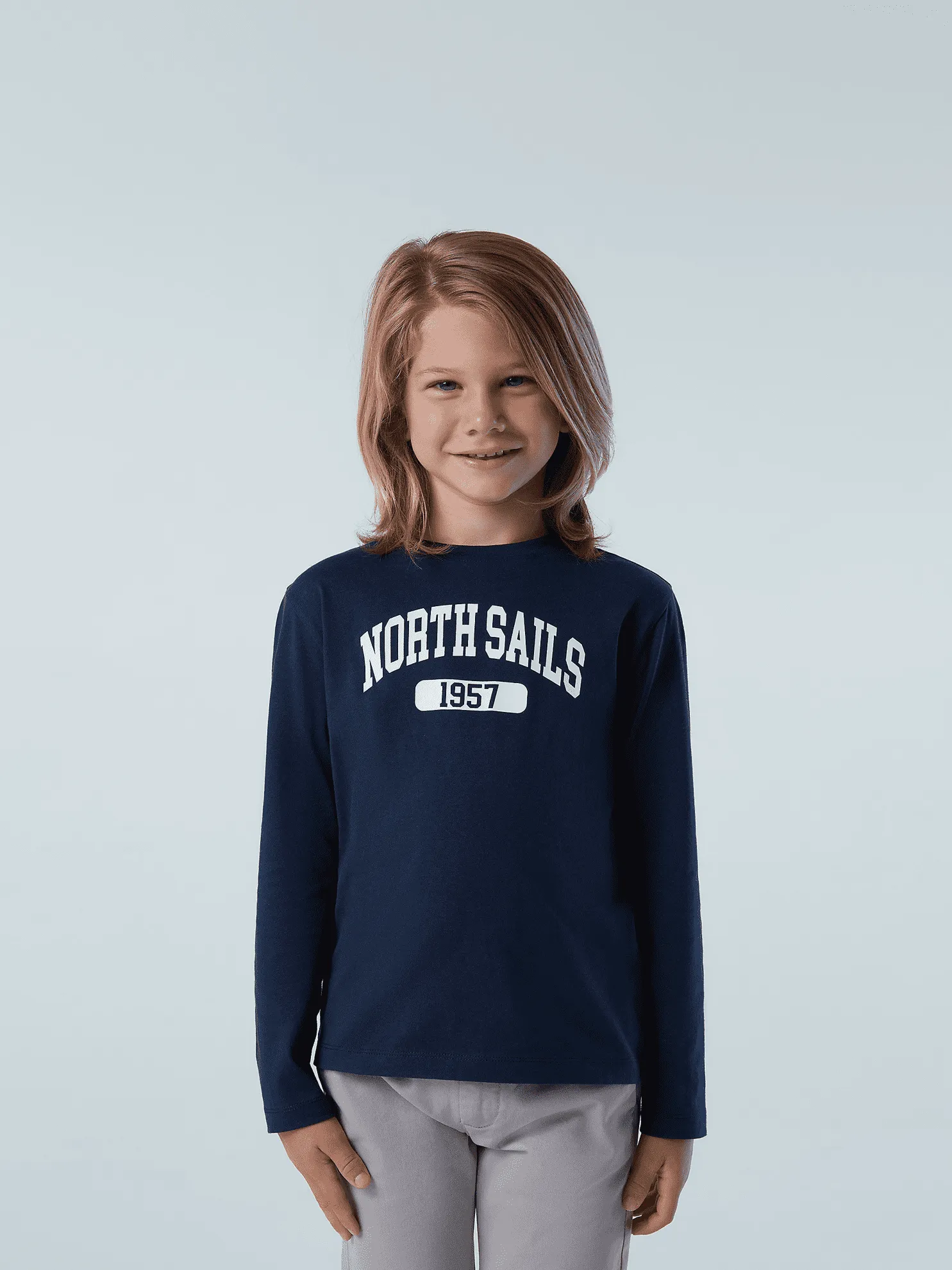 T-SHIRT A MANICA LUNGA JUNIOR NORTH SAILS GRAPHIC NAVY BLUE 795061 0802