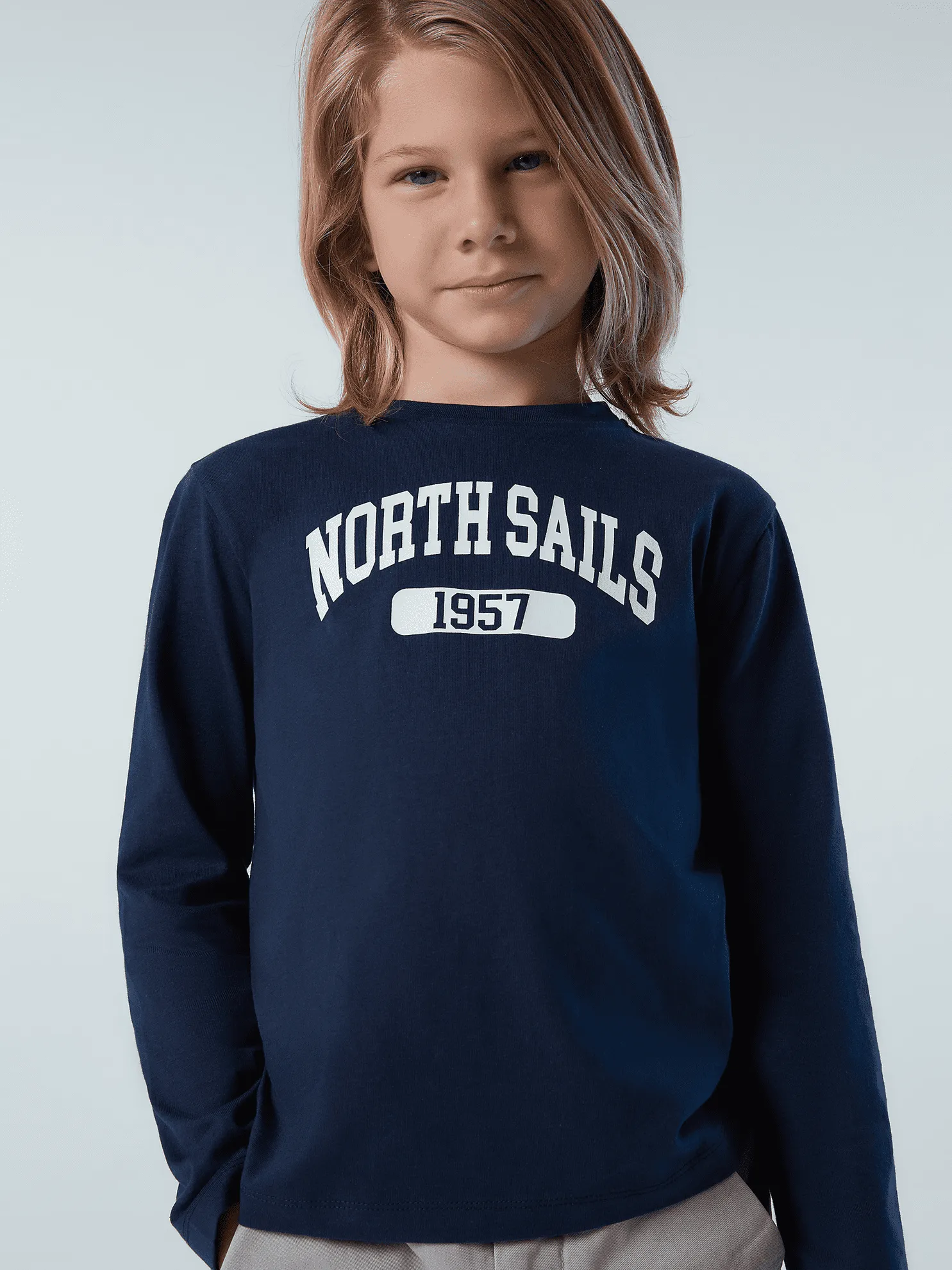 T-SHIRT A MANICA LUNGA JUNIOR NORTH SAILS GRAPHIC NAVY BLUE 795061 0802