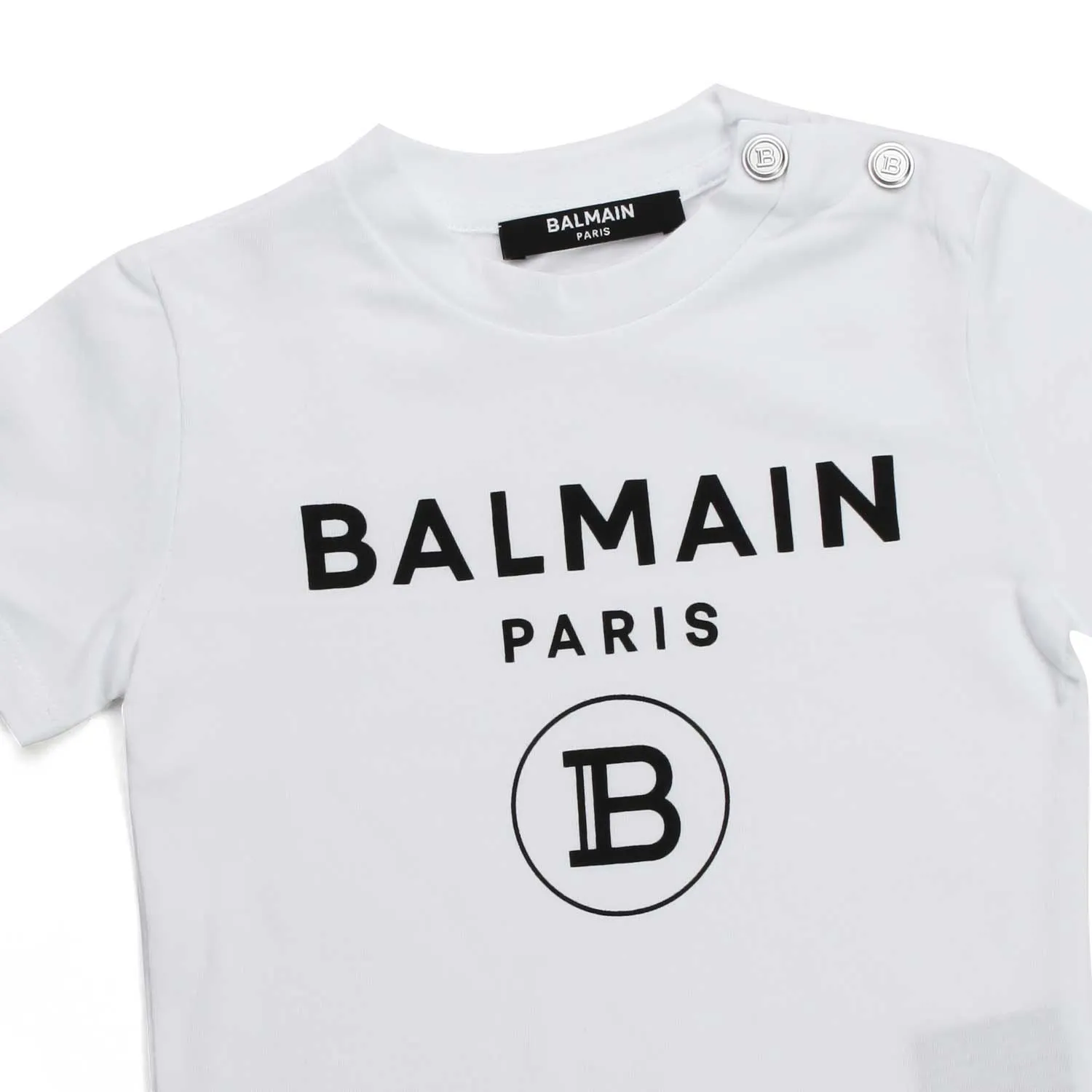 T-Shirt Bianca Bambina Stampa Logo