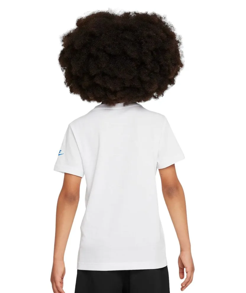 t-shirt boxy bambino bianca